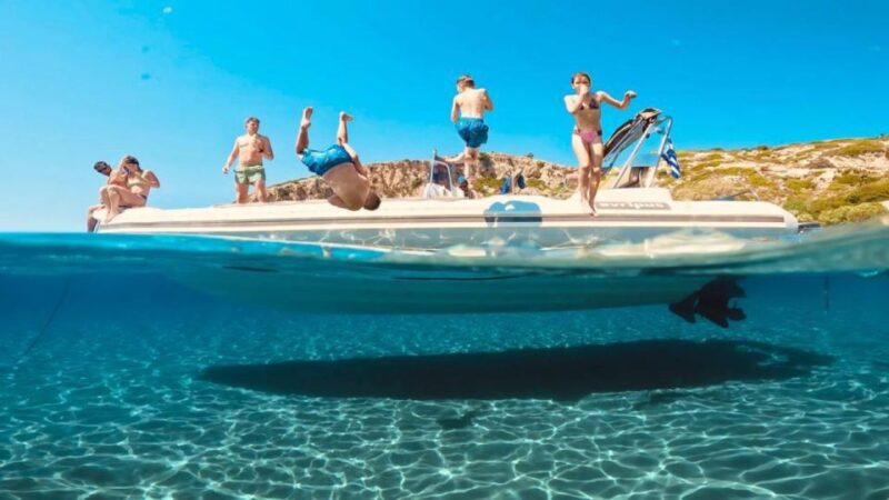 From Faliraki Harbor: Speedboat Tour With Snorkeling & Caves - Small Group Experience