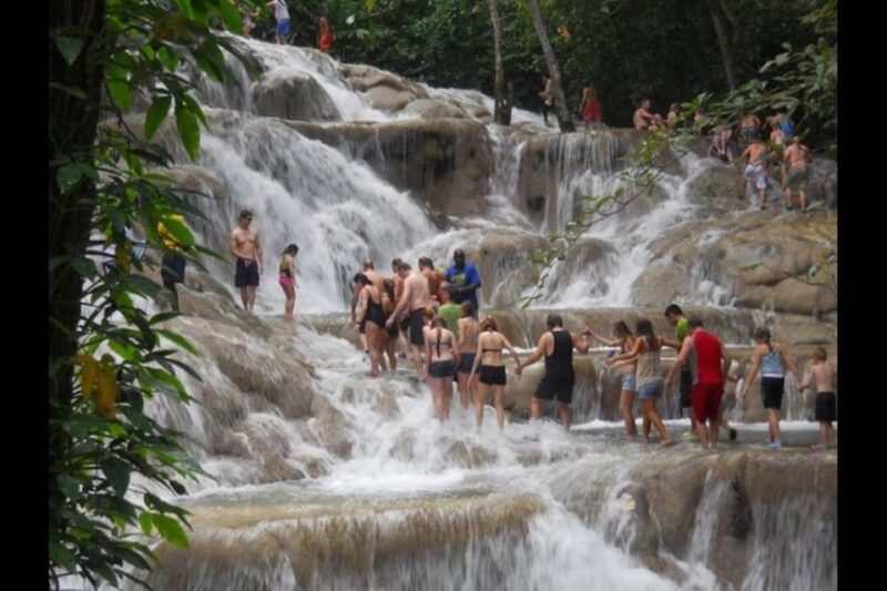 From Falmouth: Green Grotto Caves and Dunns River Falls - Key Points