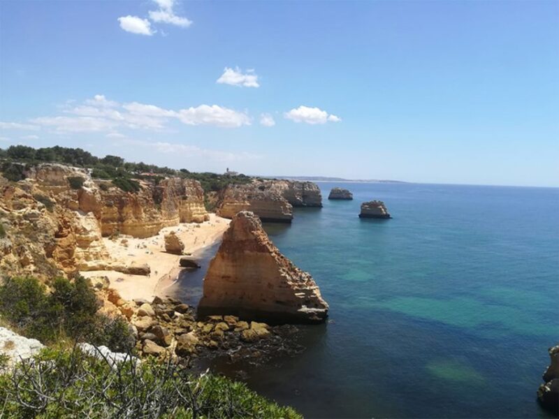 From Faro: 7 Valleys Hiking, Benagil Cave, & Snorkeling Tour - Transport to Benagil