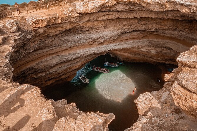 From Faro: Adventure Cave Tour - Benagil Cave and Much More - Meeting and End Point