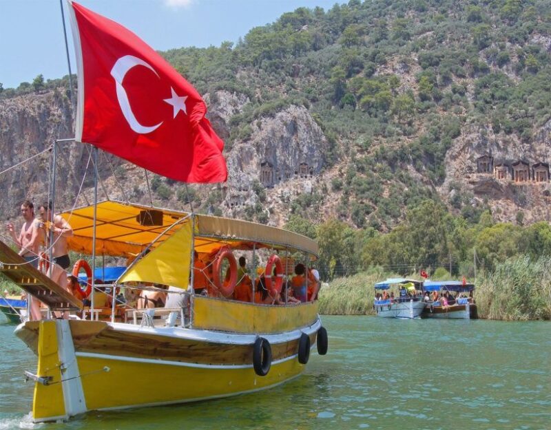 From Fethiye: Dalyan Day Trip With Mud Bath and Turtle Beach - Guided Boat Cruise