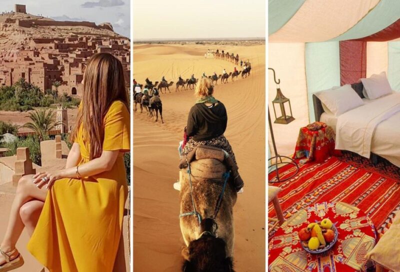 From Fez: 3-Day Desert Tour to Merzouga and Marrakech - Key Points