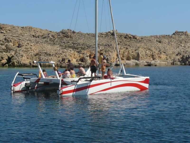 From Fornells: Half-Day Menorca Catamaran Trip W/ Snorkeling - Sailing With the Force of Nature