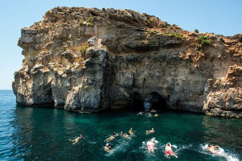 From Gozo:Around Comino, Blue Lagoon, Crystal Lagoon & Caves - Onboard Experience