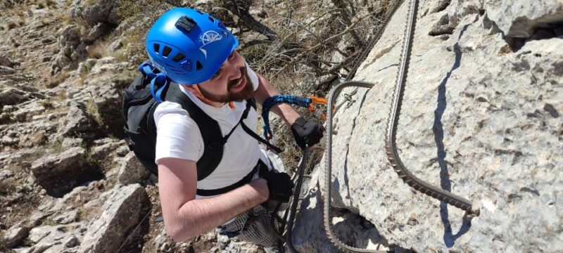 From Granada: Climb Zafarrayas Via Ferrata John Hogbin - Highlights of the Climb