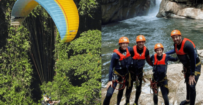 From Guatape: PARAGLIDING and Cristalline CANYONING - Safety and Precautions