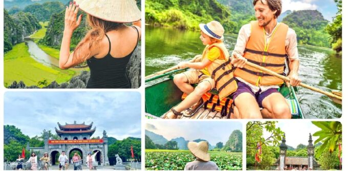 From Ha Noi:Bai Dinh Trang An-Mua Cave by Limousine Transfer - Sampan Ride