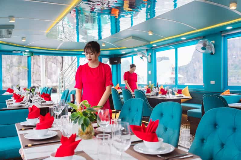 From Hanoi: Ha Long Bay 1 Day 5 Stars With Luxury Cruise - Dining Experience