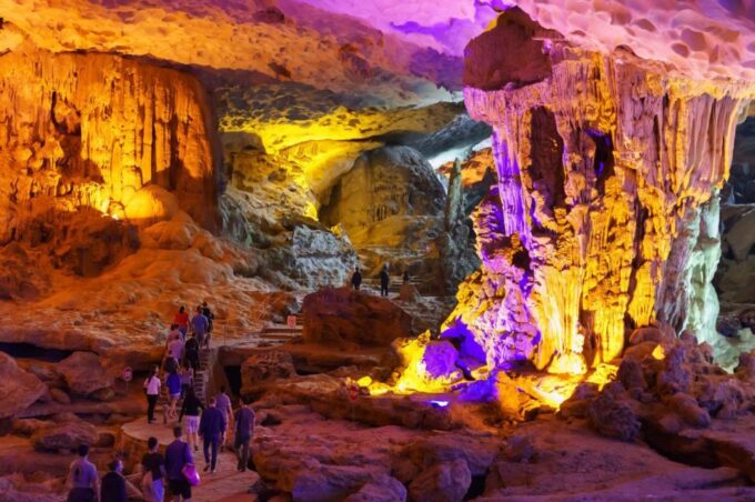 From Hanoi: Ha Long Bay Luxury Day Cruise Limousine Transfer - Exploring Natural Wonders