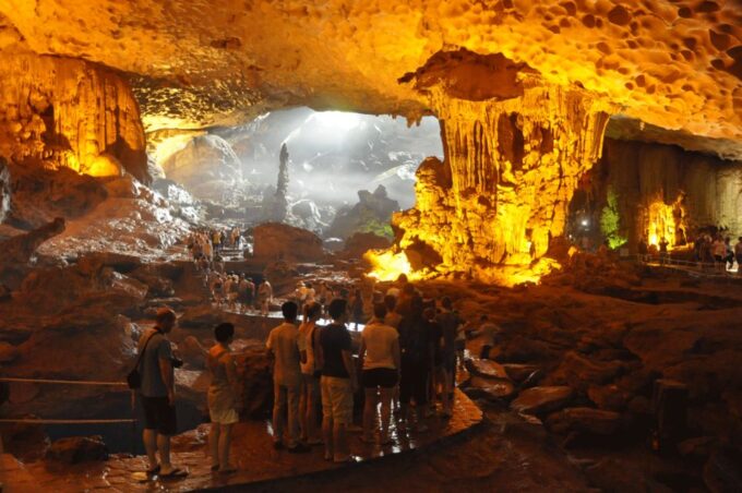 From Hanoi: Halong Bay Day Trip W/ Cave, Island & Kayak - Sunset Party on Board