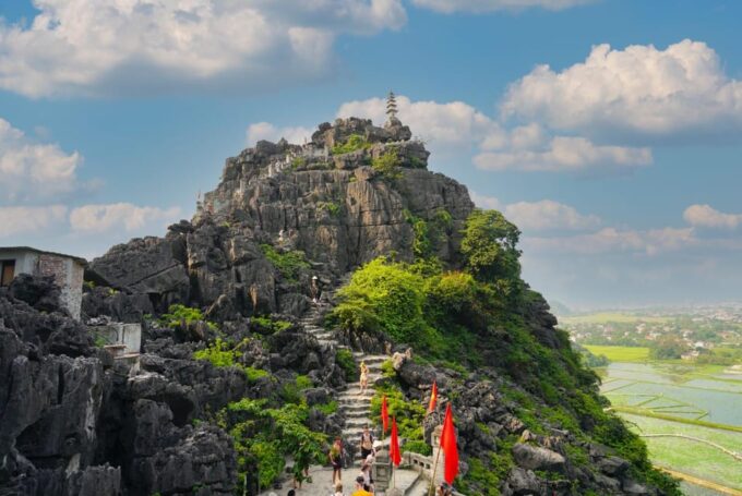 From Hanoi: Hoa Lu - Tam Coc - Mua Cave/Guide/Lunch/Biking - Biking Through Landscapes