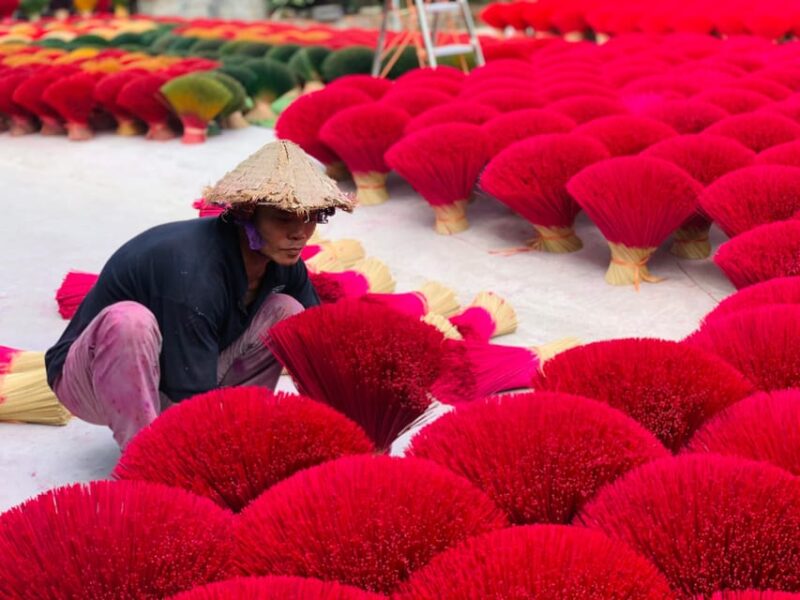 From Hanoi: Incense Village, Conical Hat and HaThai Art Tour - Important Information