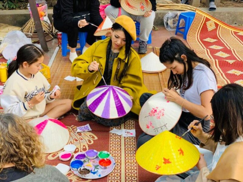From Hanoi: Incense Village, Conical Hat & Ha Thai Art Tour - Pickup and Drop-off