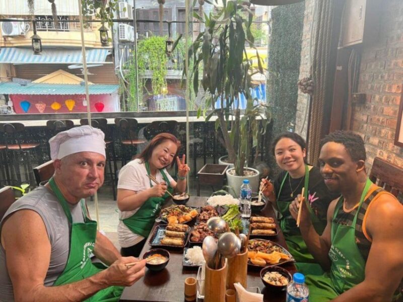 From Hanoi: Vietnamese Cooking Class & Local Market Tour - Welcome Drinks and Recommendations
