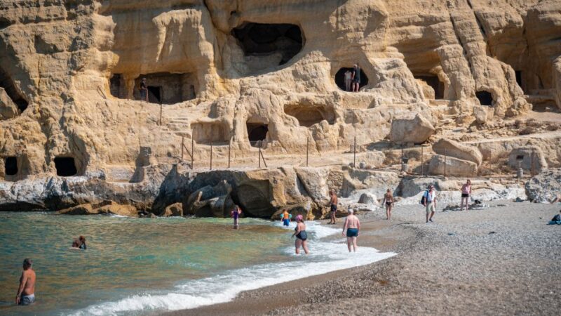 From Heraklion: Day Trip to Matala Hippie Beach and Caves - Experience Highlights