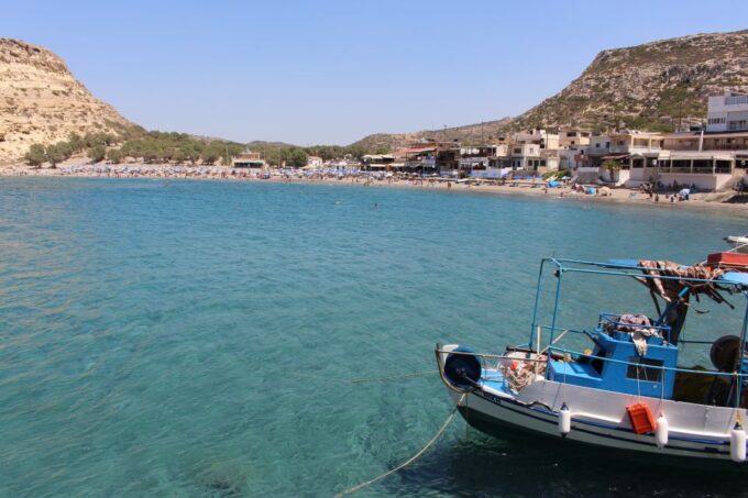 From Heraklion: South Crete Festos and Matala With Lunch - Explore the Cliffside Caves