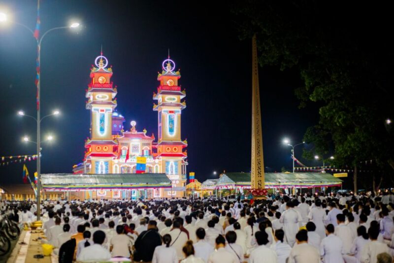 From Ho Chi Minh: Black Virgin Mountain and Cao Dai Holy MassThis Text Appears to Be a Description of Locations or Sites in Vietnam. the "Black Virgin Mountain" Likely Refers to the Nui Ba Den Mountain, a Notable Landmark Near Ho Chi Minh City. the "Cao Dai Holy Mass" Likely Refers to a Religious Ceremony or Event Associated With the Cao Dai Religion, Which Is an Indigenous Vietnamese Religion.As an English Translator, I - Key Points