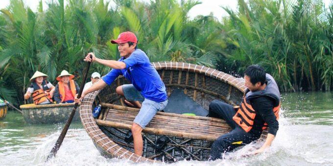 FROM HOI AN: ENJOY COCONUT BASKET BOAT & COOKING CLASS - Flexible Booking Options