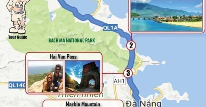 From Hue Bus Trip To Hoi An, Marbe Moutain, Hai Van Pass.. - Key Points