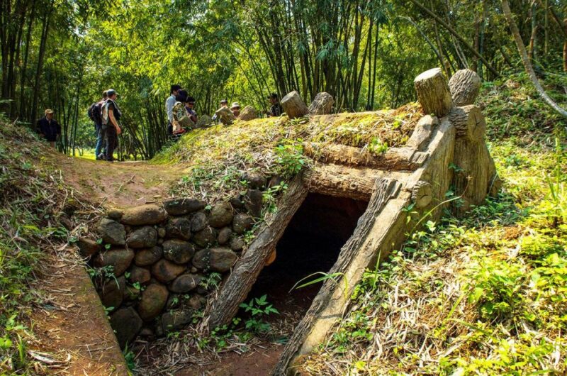 From Hue: DMZ Tour Visit Vinh Moc Tunnels, Khe Sanh and More - Crossing Hien Luong Bridge