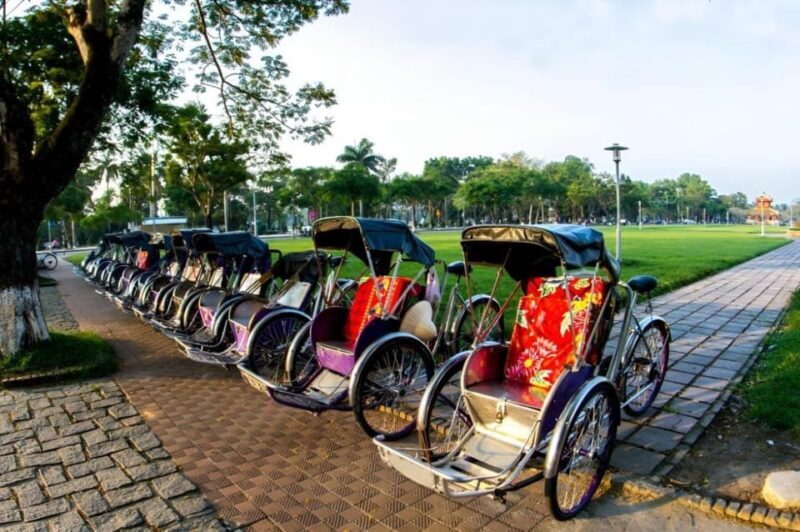 From Hue: Hue Evening Foodie Cyclo Tour. - Pickup Location and Timing