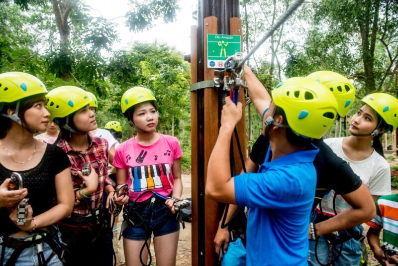 From Hue: Thanh Tan Hot Spring Zipline and Highwire Tour - Highlights