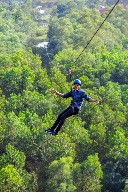 From Hue: Thanh Tan Hot Spring Zipline and Highwire Tour - Zipline and Highwire