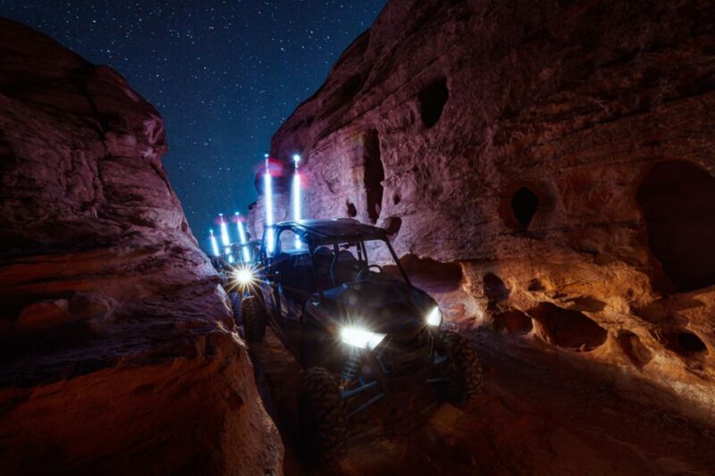 From Hurricane: Self-Drive Nighttime UTV Tour - Inclusions