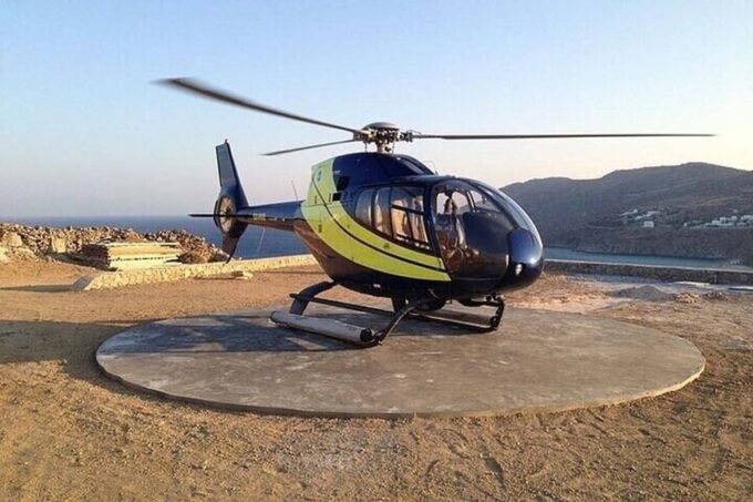 From Hydra: Private One-Way Helicopter Flight to Islands - Optional Gratuities