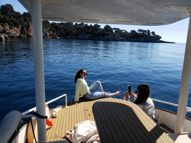 From Juan Les Pins: Private French Riviera Solar Boat Cruise - Itinerary Details