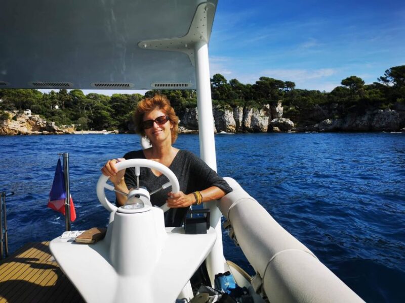 From Juan Les Pins: Private French Riviera Solar Boat Cruise - Scenic Views and Swimming