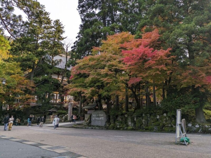 From Kanazawa: Eiheiji Buddhist Temple & Fukui Castle Town - Climbing Atagozaka Hill