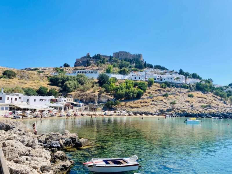 From Kolympia: Boat Trip to Lindos With 2 Swim Stops - Key Points