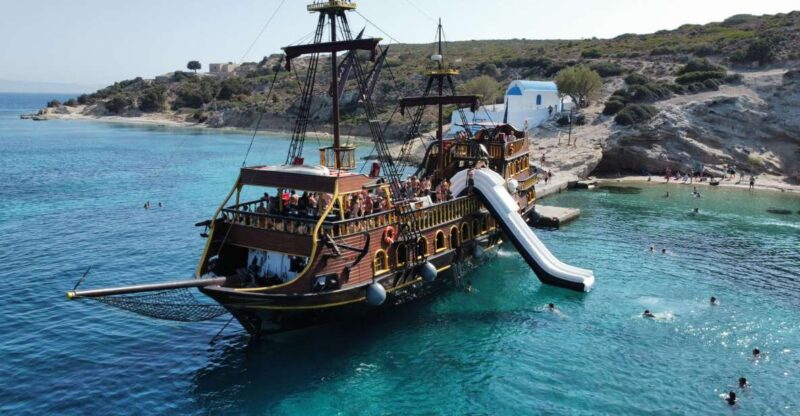 From Kos: Cruise to Kalymnos, Pserimos, and Plati With Lunch - Boat Features and Amenities