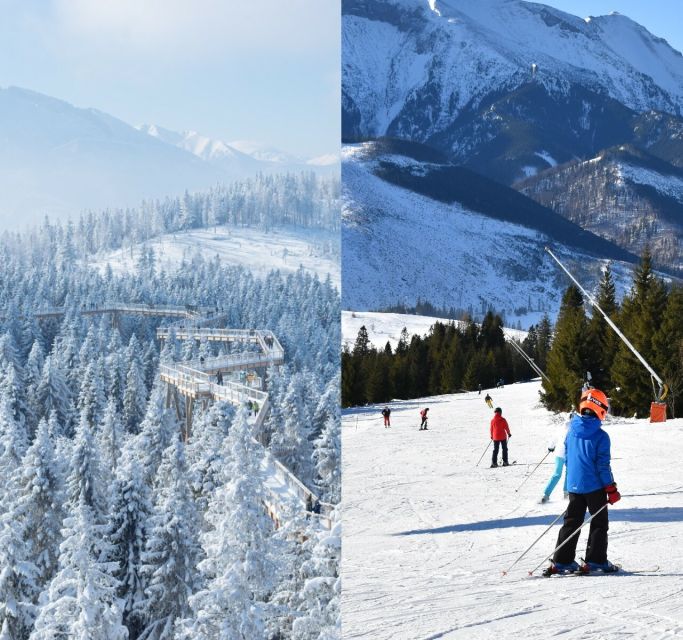 From Kraków: Slovakia Treetop Walk & 4-Hour Ski Pass - Skiing Experience