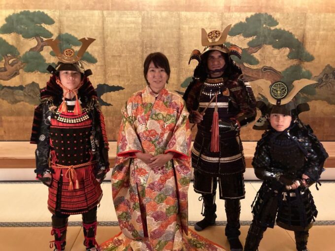 From Kyoto/Osaka/Kobe: Samurai Armor Dressing in a Castle - Samurai Armor Dressing at Sasayama Castle