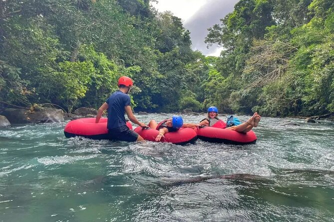 From La Fortuna: Río Celeste Tubing, Night Tour and Natural Pool. - Included Highlights