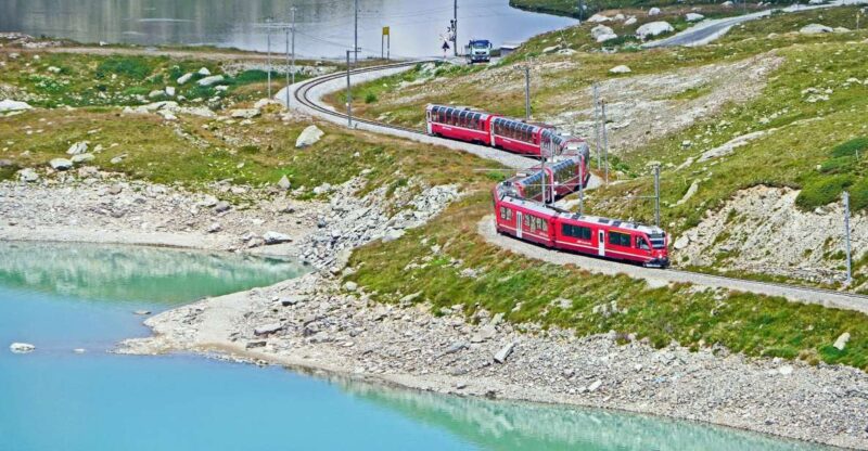 From Lake Como: Bernina Red Train Tour to St. Moritz - Panoramic Journey to St. Moritz