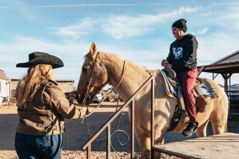 From Las Vegas: Desert Sunset Horseback Ride With BBQ Dinner - Itinerary and Activities