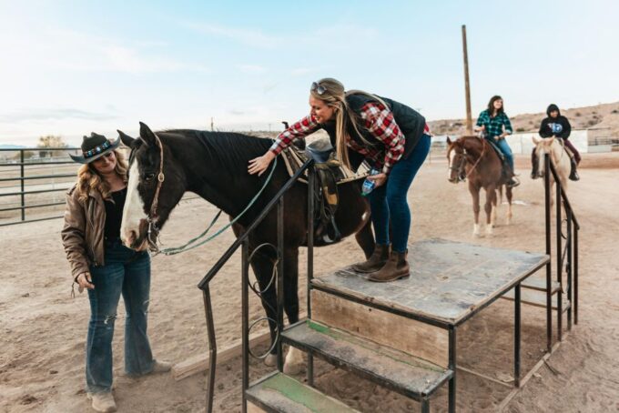 From Las Vegas: Desert Sunset Horseback Ride With BBQ Dinner - Horseback Riding Experience