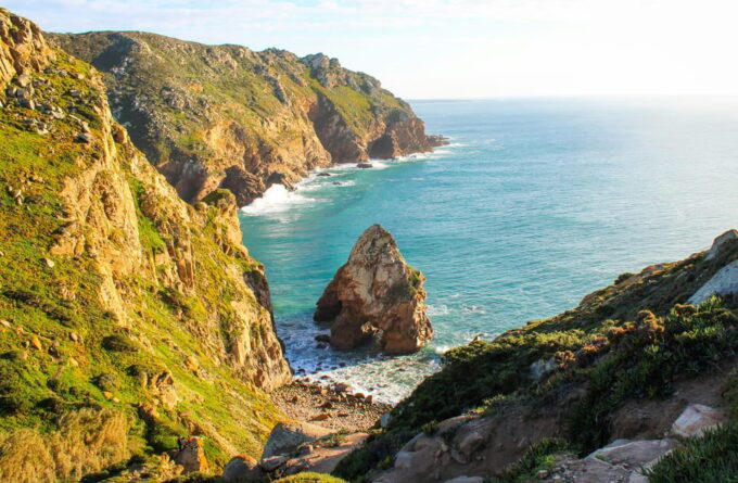 From Lisbon: Day Tour for Pena, Moorish Castle+Cabo Da Roca - Scenic Views and Restaurant Break