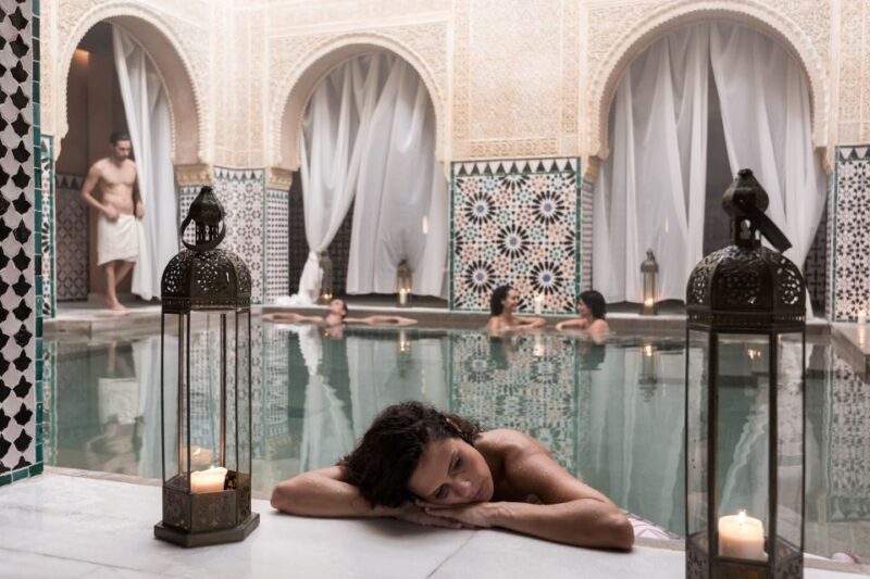 From Malaga: Hammam Bath, Kessa and Relaxing Massage Tour - Sipping Mint Green Tea