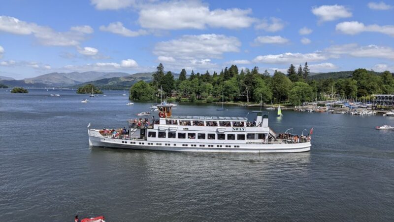 From Manchester: Lake District Including Lake Cruise & Train - Lake Windermere Boat Cruise