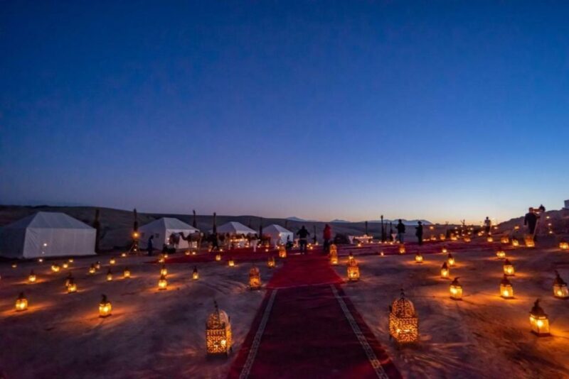 From Marrakch Agafay Desert Night Show With Dinner Camel Rid - Itinerary Details