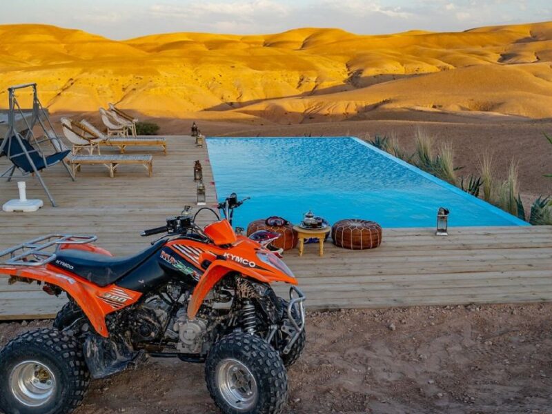 From Marrakech: Agafay Desert Quad Biking With Dinner & Show - Adventure Highlights