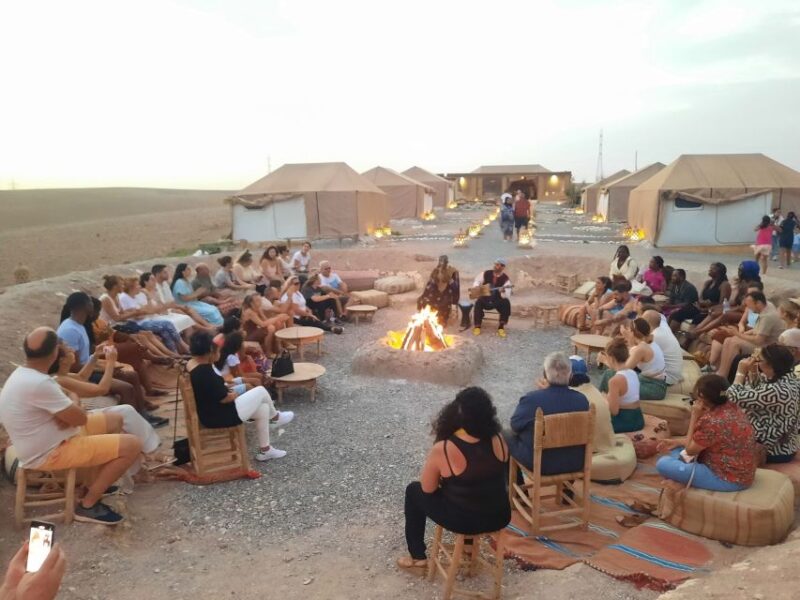 From Marrakech : Agafay Desert Sunset, Camel Ride,and Dinner - Key Points