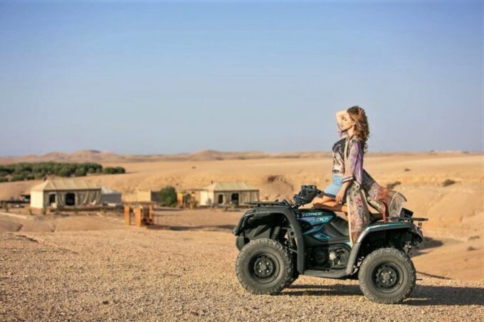 From Marrakech: Agafay Desert Sunset, Quad Biking, & Dinner - Transportation and Pickup