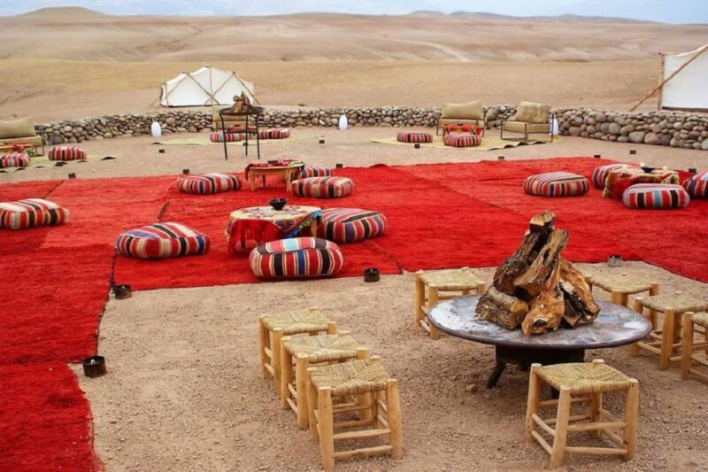 From Marrakech: Dinner in Agafay Desert & Sunset Camel Ride - Authentic Dinner Experience
