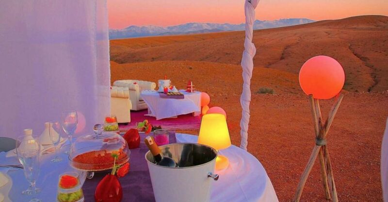 From Marrakech : Magical Dinner in Agafay Desert Wit Camel - Booking and Cancellation Policy