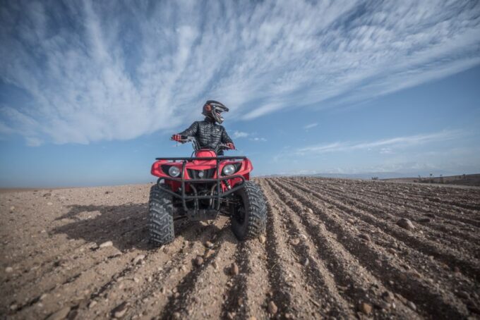 From Marrakech: Premium Agafay Desert Half-Day Quad Biking - Quad Biking Equipment